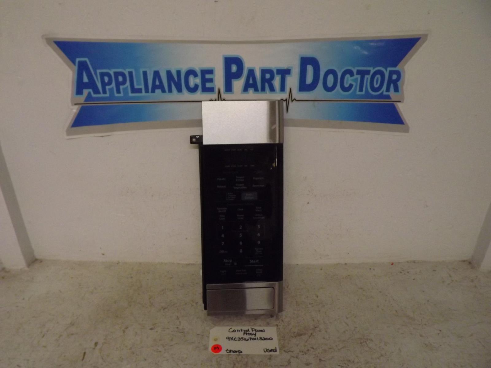 Sharp Microwave 9kc351670113200 Control Panel Assy Used Sharp Microwave 9kc351670113200 Control Panel Assy Used